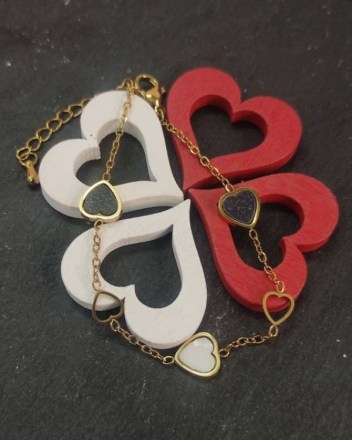 2  α  βραχιολι  καρδιες  ρητινη (1)